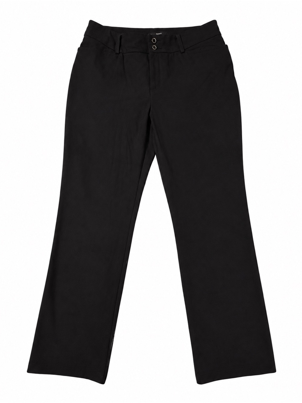 Lee Secretly Shapes Black Straight Leg Pants Size 12 Medium Women’s